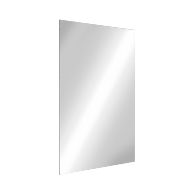 Прямоугольное наклонное зеркало из нержавеющей стали,высота 600 мм
