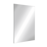 3458-Прямоугольное зеркало из нержавеющей стали, в. 600 мм